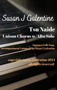 Tsu Naide Unison Chorus with Alto Solo Unison choral sheet music cover